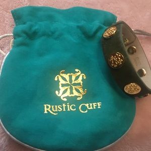 Rustic Cuff leather & studded bracelet